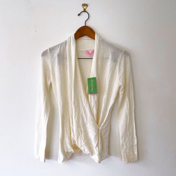 NWT Lilly Pulitzer Sydelle Wrap Sweater, Size Small - Picture 2 of 10